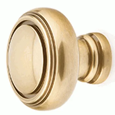 1 1/4 Inch Solid Brass Norwich Cabinet Knob (Antique Brass Finish)