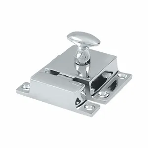 1 3/5 x 2 1/3 Inch Solid Brass Cabinet Lock (Polished Chrome Finish)