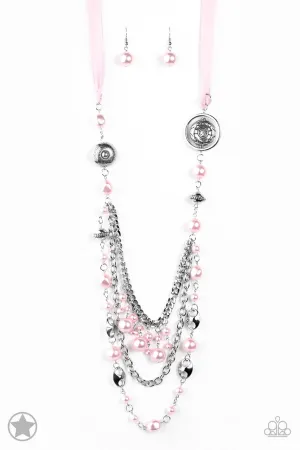 All the Trimmings Pink Paparazzi Necklace