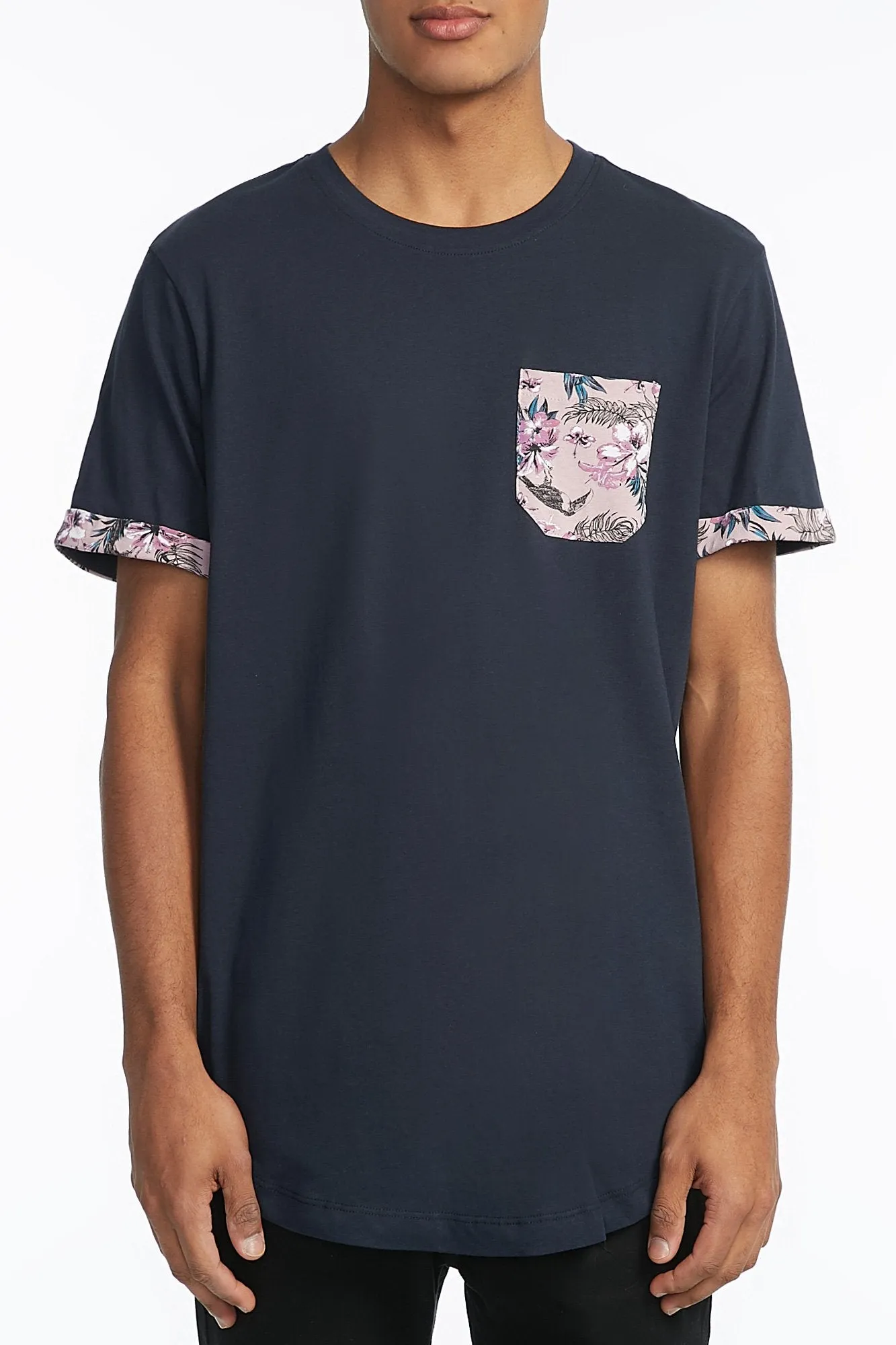 Amnesia Guys Solid Bird Pocket Tee