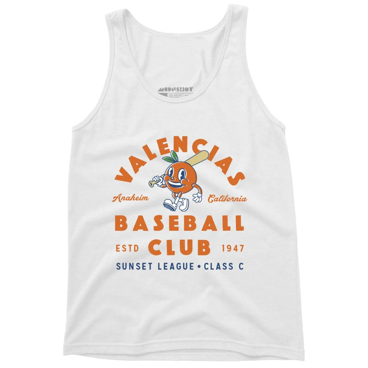 Anaheim Valencias - California - Vintage Defunct Baseball Teams - Unisex Tank Top