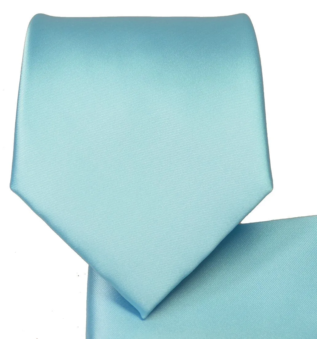 Angel Blue Necktie and Pocket Square