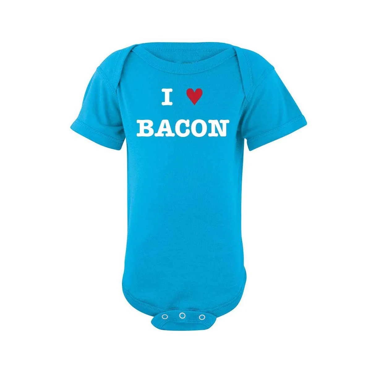 Bad Pickle Tees - I heart (Love) Bacon Baby Onesie