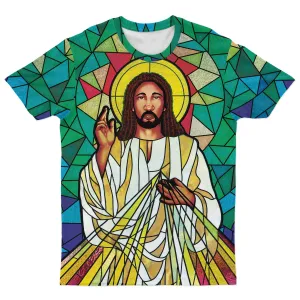 Black Jesus On The Stained Glass T-Shirt