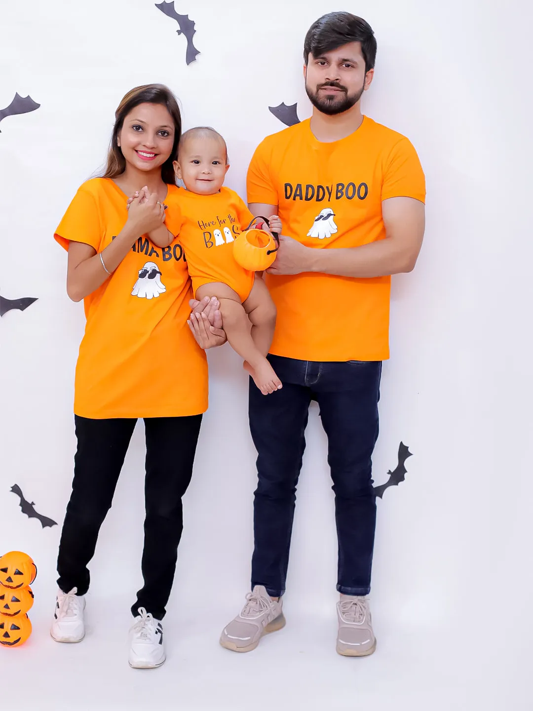 Boos Family T-shirt - Combo of 2 Tshirts with 1 Onesie