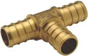 BRASS T 3/4 X 3/4 X 1/2 IN 5PK