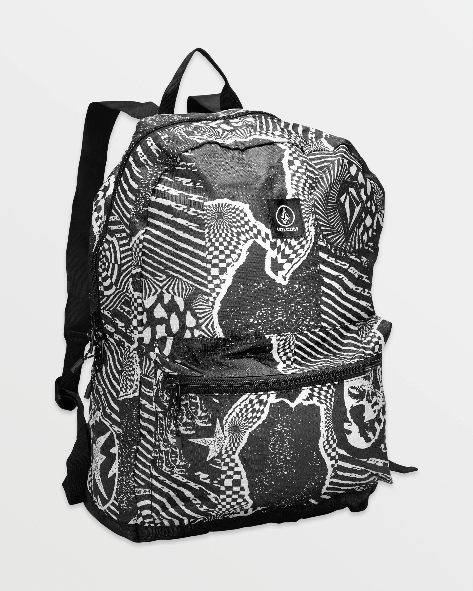 Bt Packable Backpack - Black White