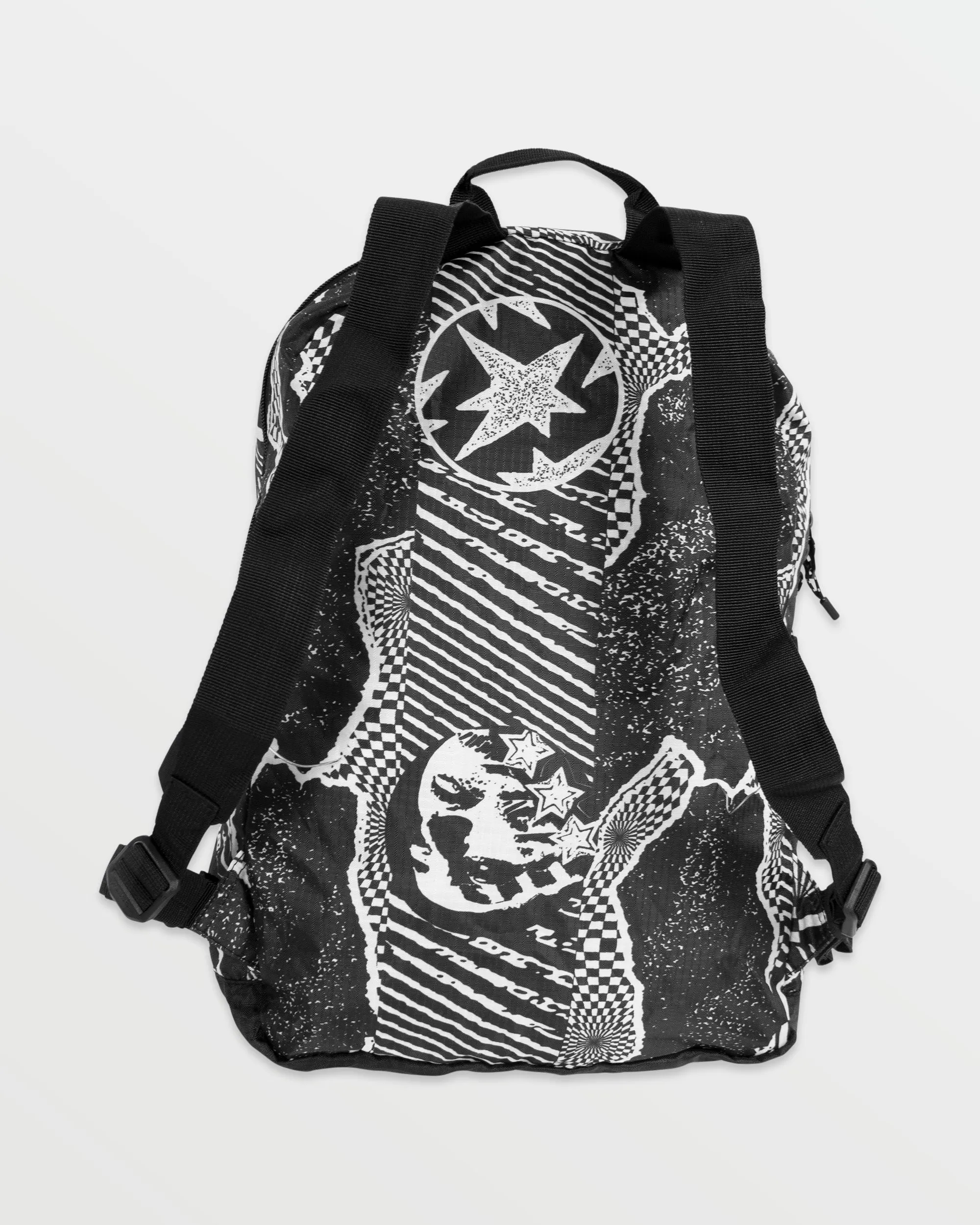 Bt Packable Backpack - Black White