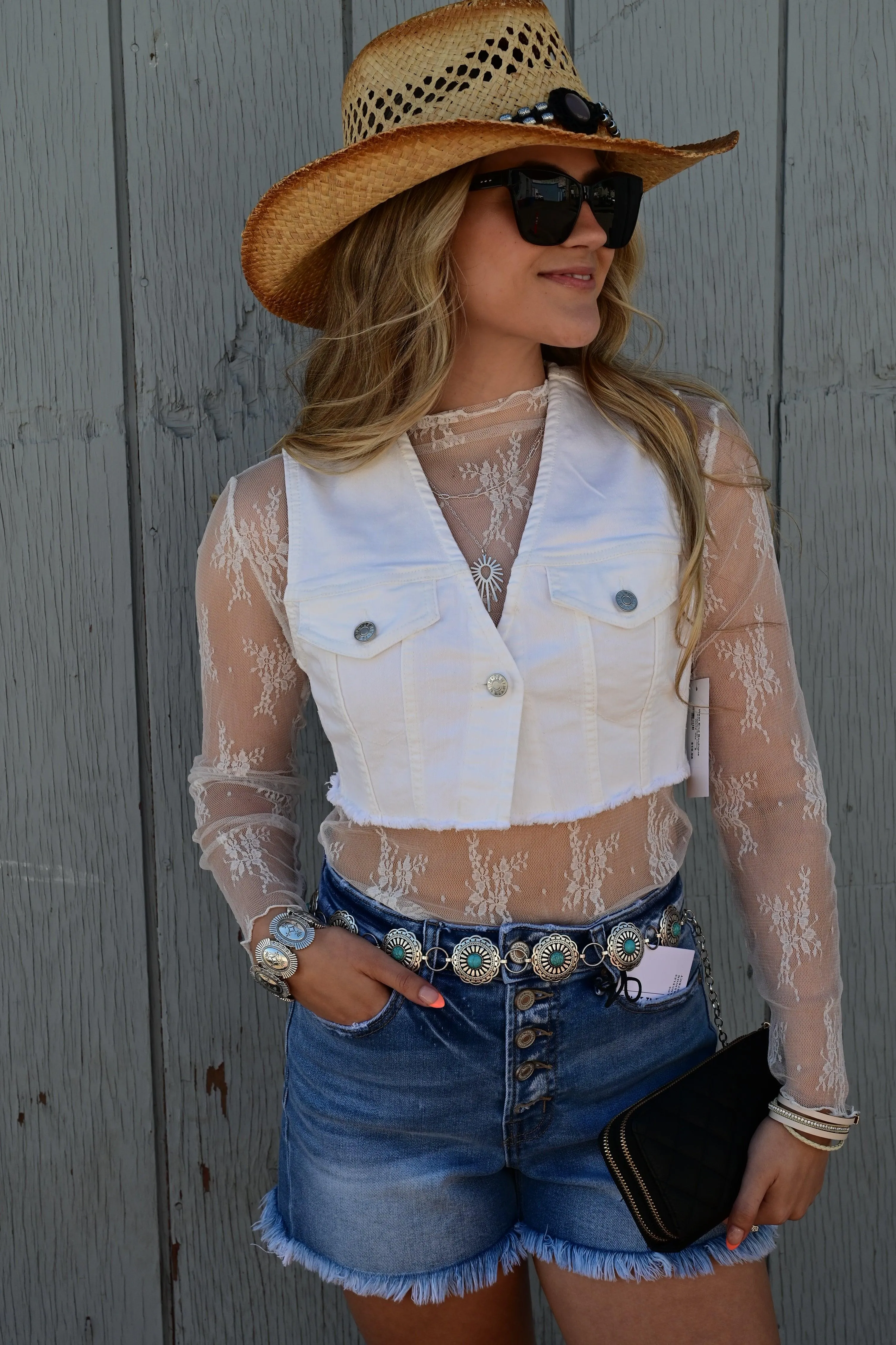 Buckaroo Basics Lace Top