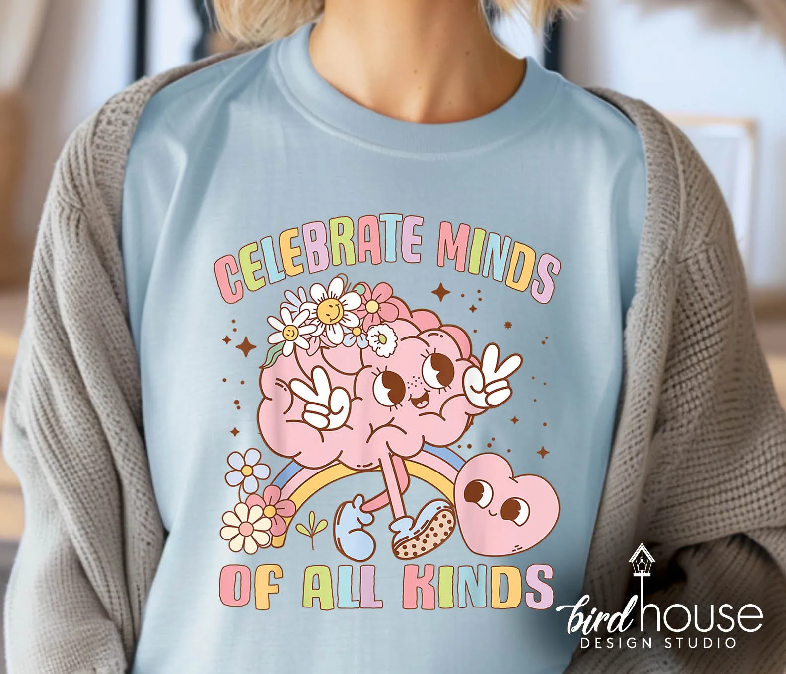 Celebrate Minds of All Kinds Retro Shirt