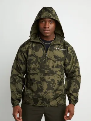 Champion Unisex Packable All Over Print Jacket Brushstroke Camo Cargo Olive/Army V1012P 549369