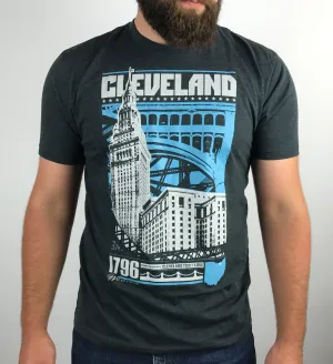 Cleveland 2 Color Bold Graphic T shirt