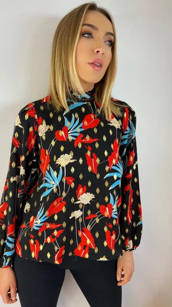 DANA STATEMENT PRINT CHOIR BLOUSE