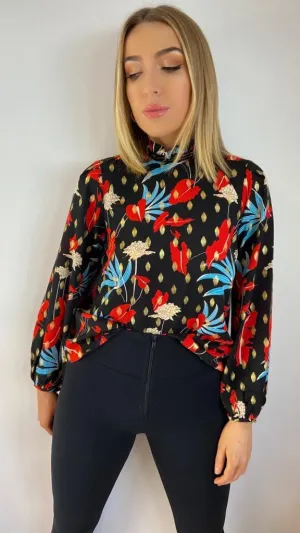 DANA STATEMENT PRINT CHOIR BLOUSE