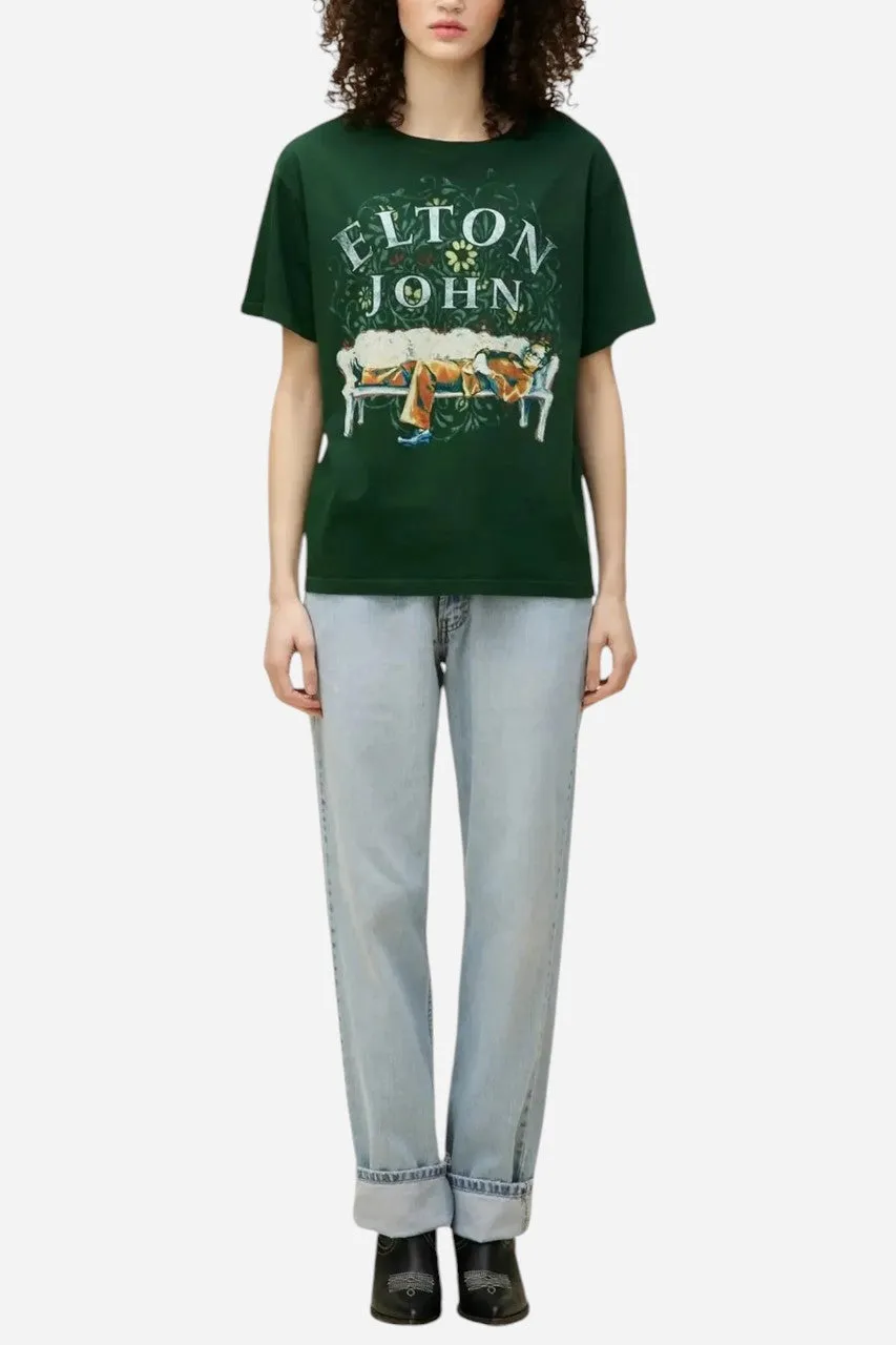 Daydreamer LA Elton John Floral Boyfriend Tee