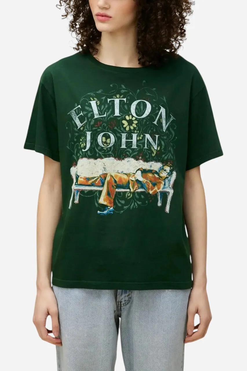 Daydreamer LA Elton John Floral Boyfriend Tee