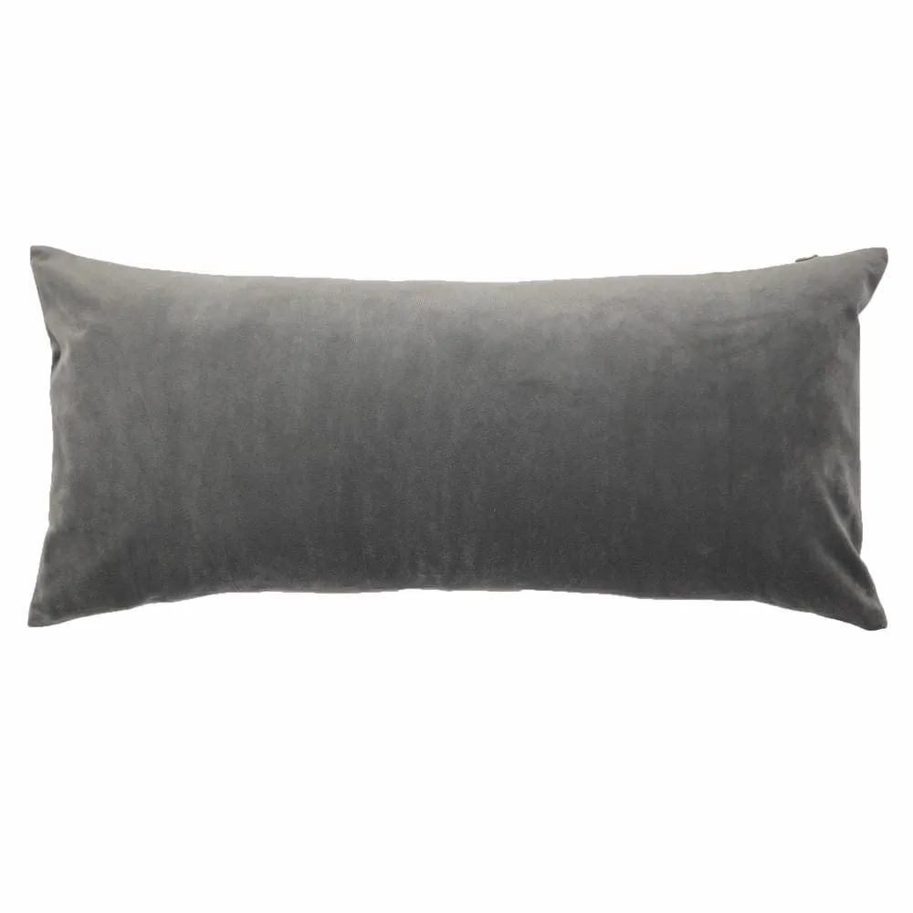 Duchess Coal Velvet Reversible Pillows by Ann Gish