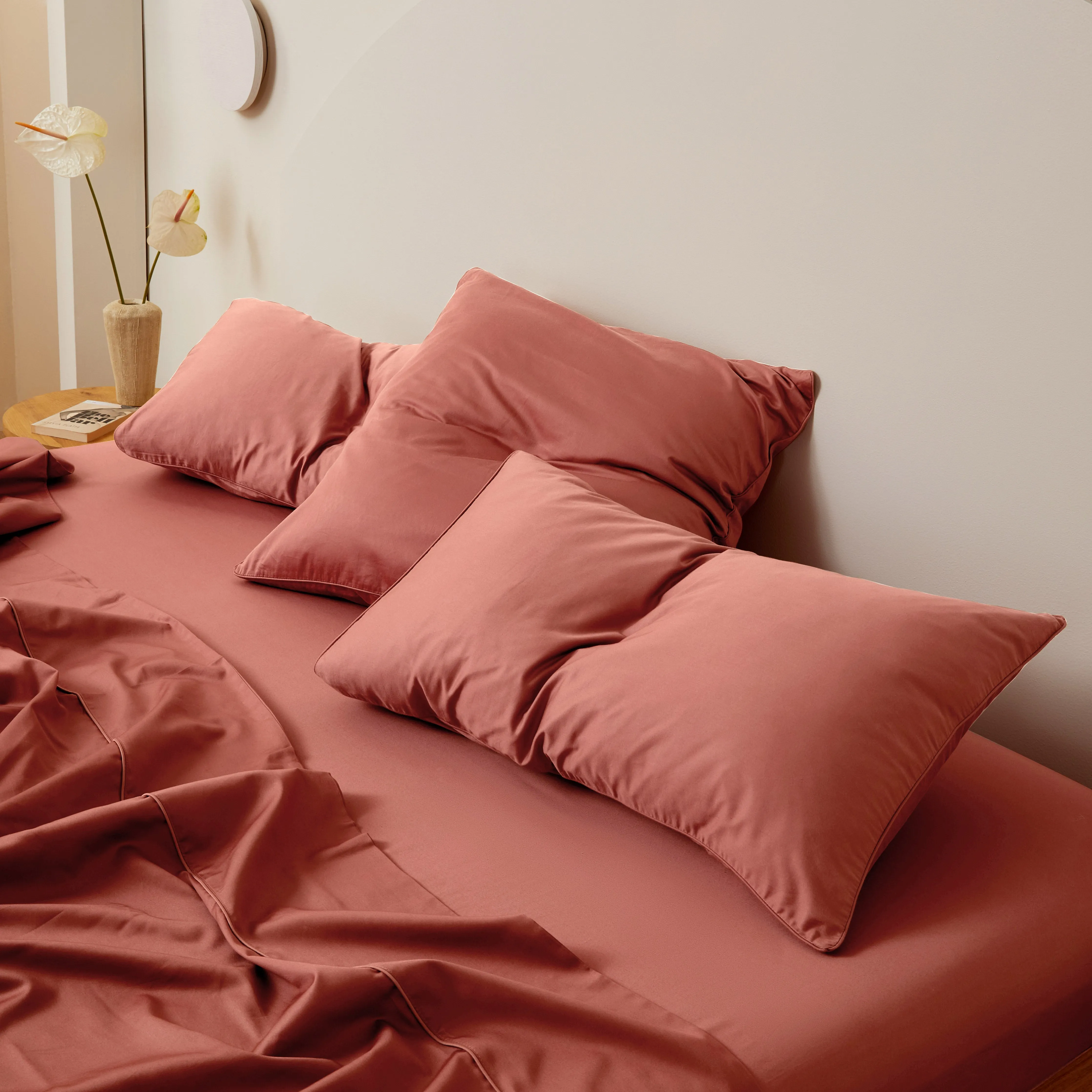 Eden Cotton - Rust European Pillowcase