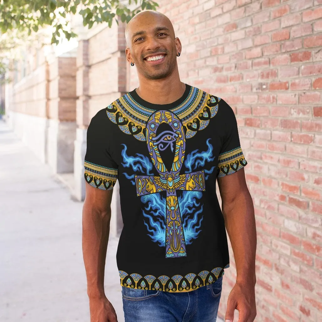 Egyptian Ankh Ft Eye Of Ra T-shirt