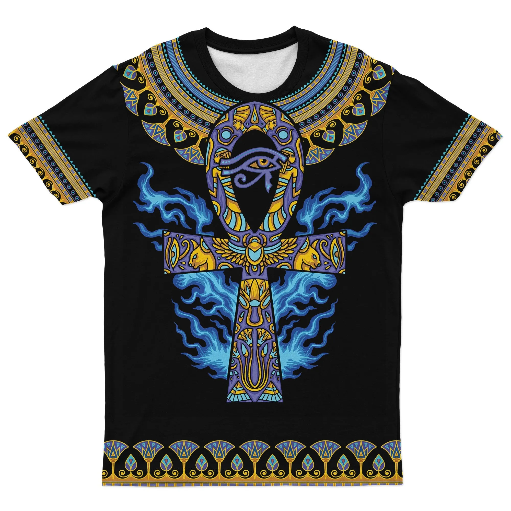 Egyptian Ankh Ft Eye Of Ra T-shirt