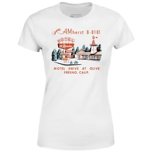 El Rancho Motel - Fresno, CA - Vintage Motel - Women's T-Shirt