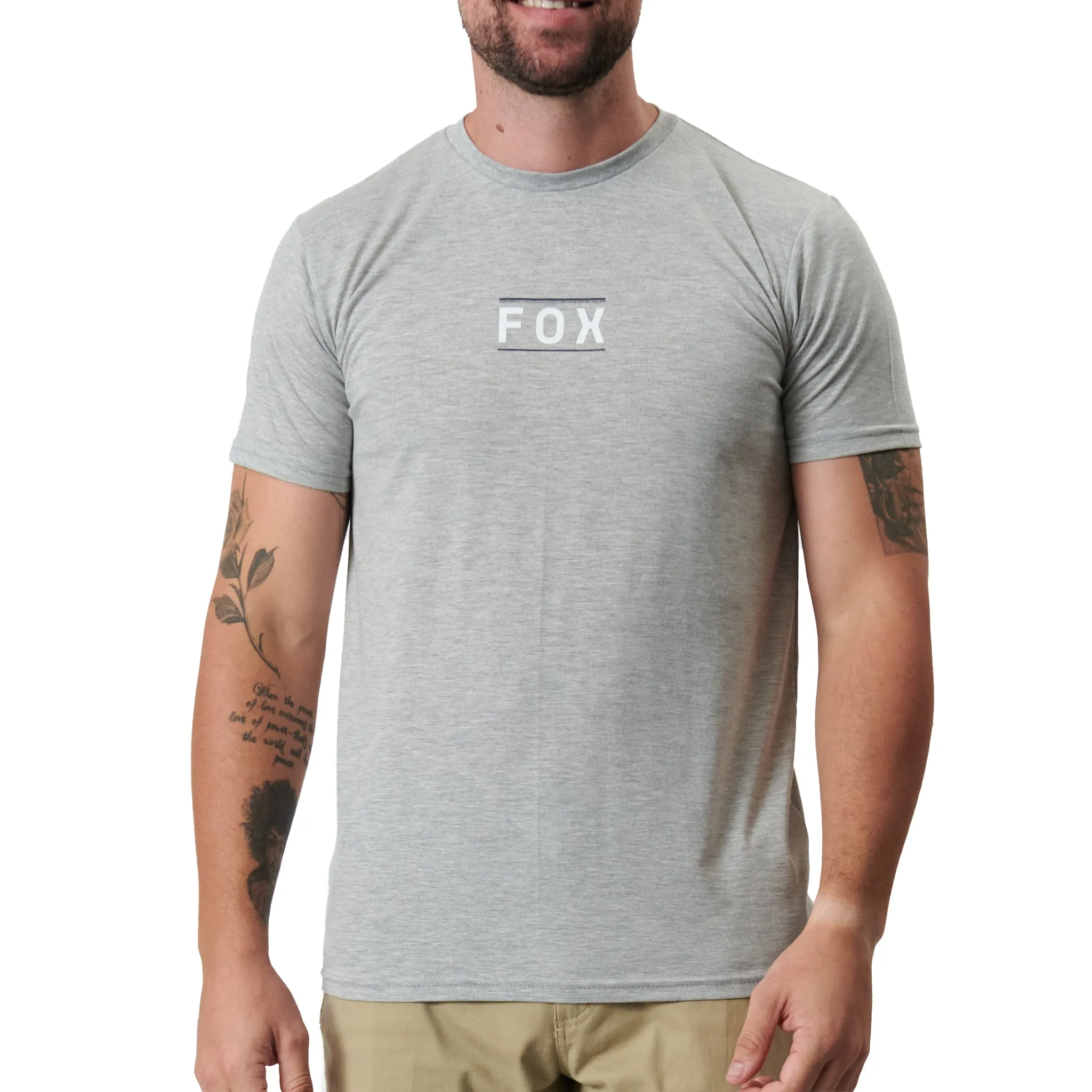 Fox Power Spec SS Tee (Heather Dirt Grey)