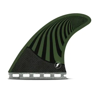 Futures Fins - Pyzel Medium Thruster - Green/Red