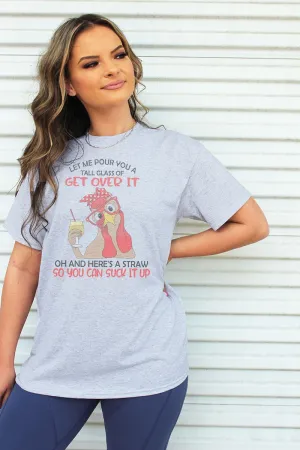 Get Over It Chick Dri-Power 50/50 Tee