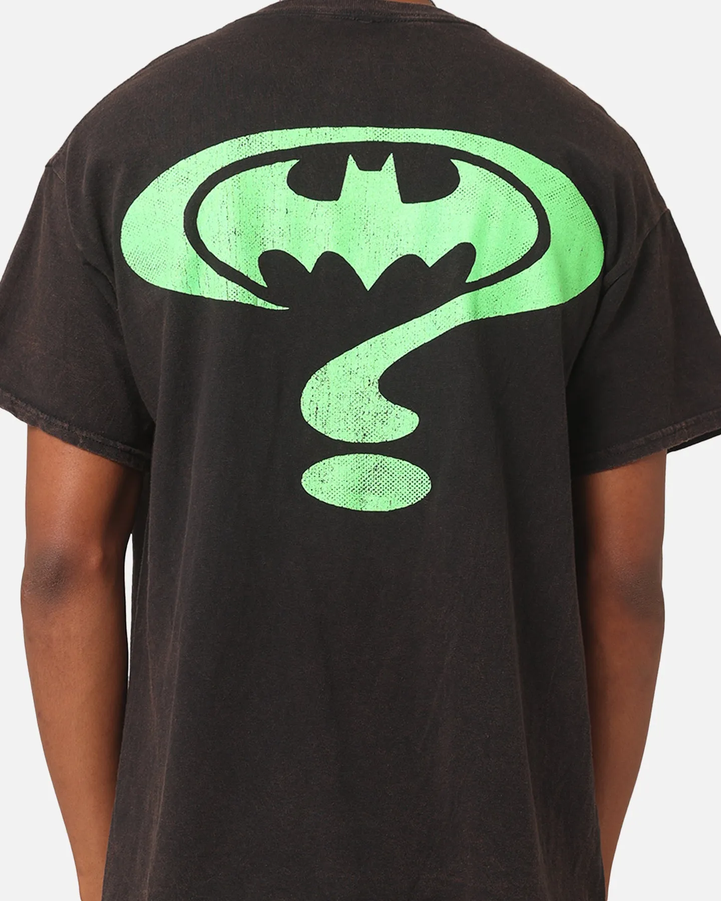 Goat Crew X DC Batman The Riddler Vintage T-Shirt Black Wash