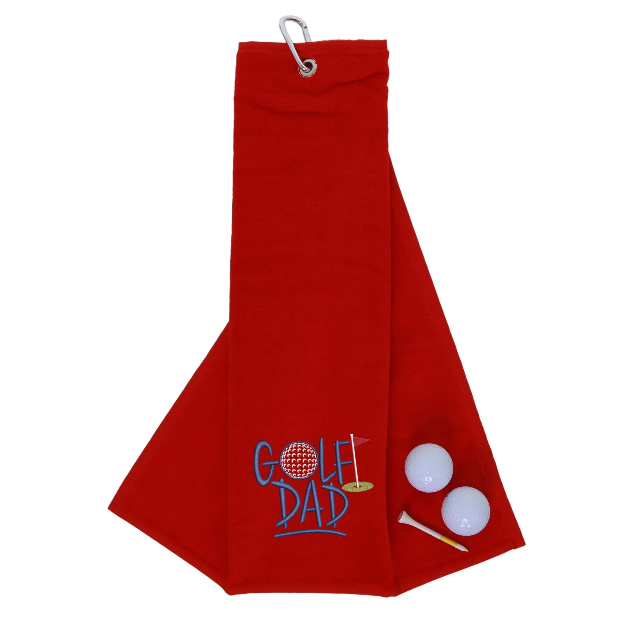 Golf Dad Novelty Tri Fold Towel