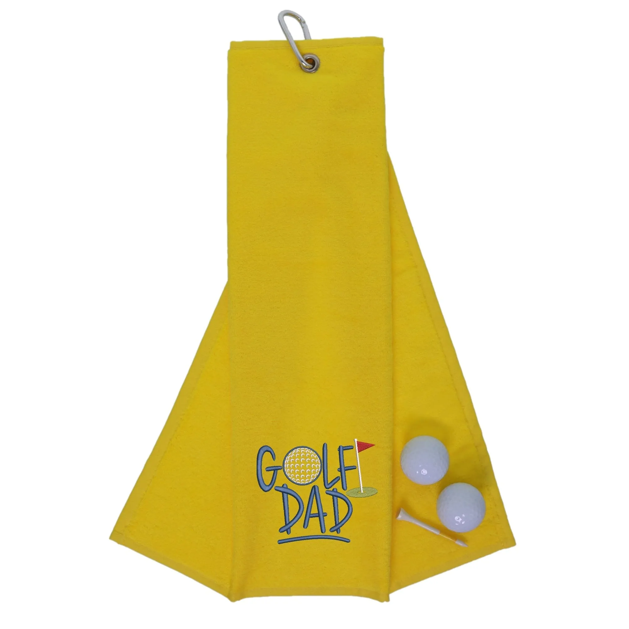 Golf Dad Novelty Tri Fold Towel