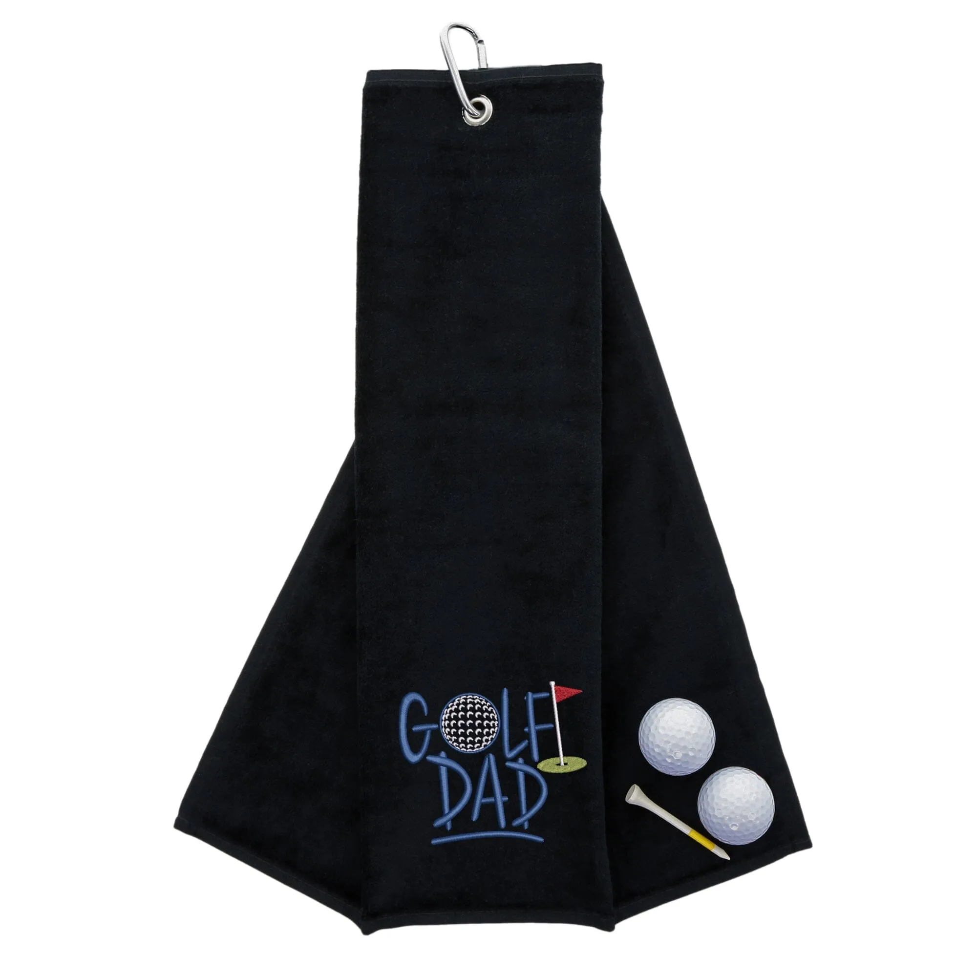 Golf Dad Novelty Tri Fold Towel