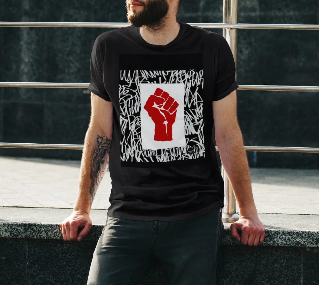 Graffiti Red Black Lives Matter Unisex T-shirt