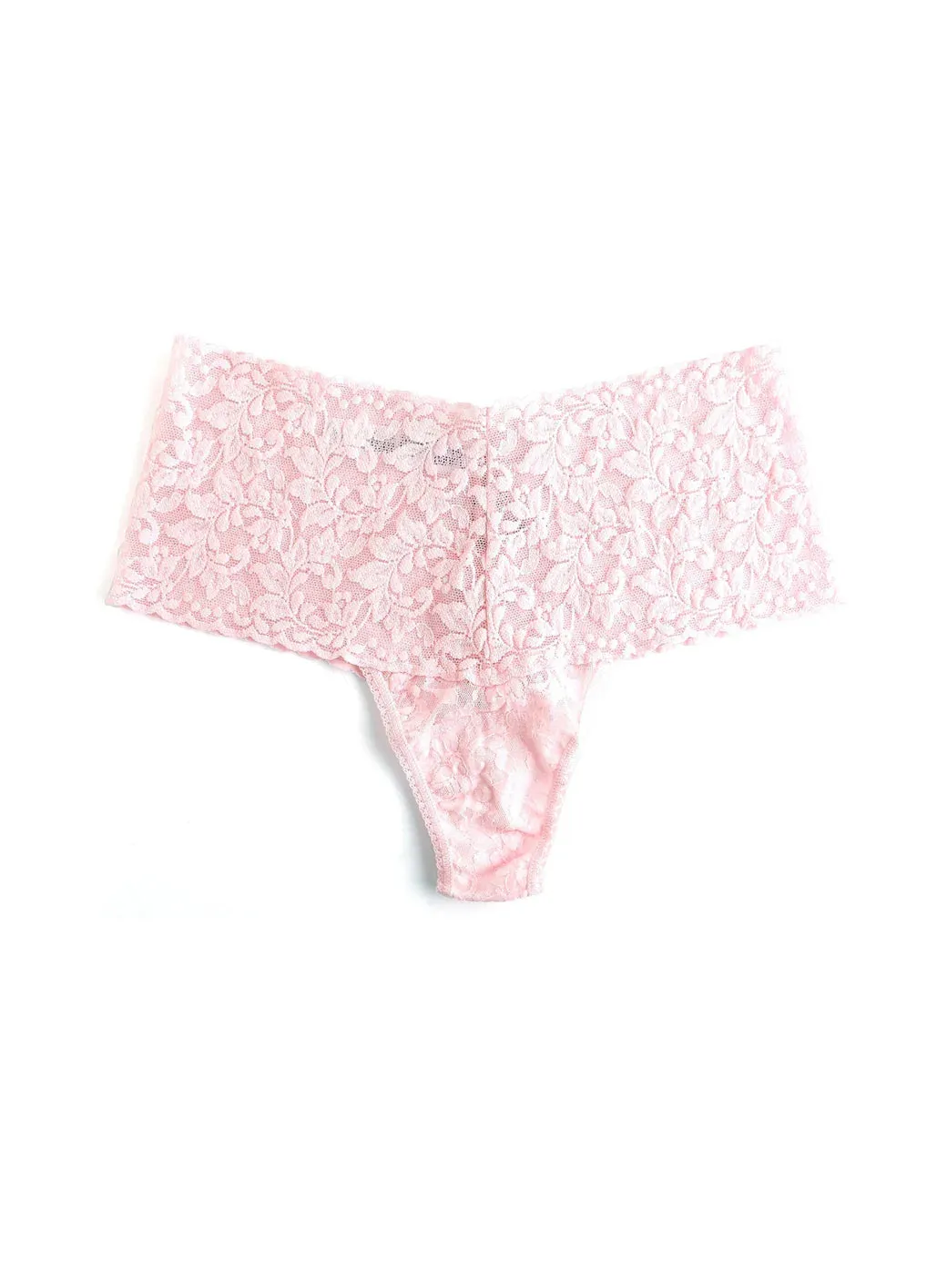 Hanky Panky Signature Lace Retro Thong - Bliss Pink