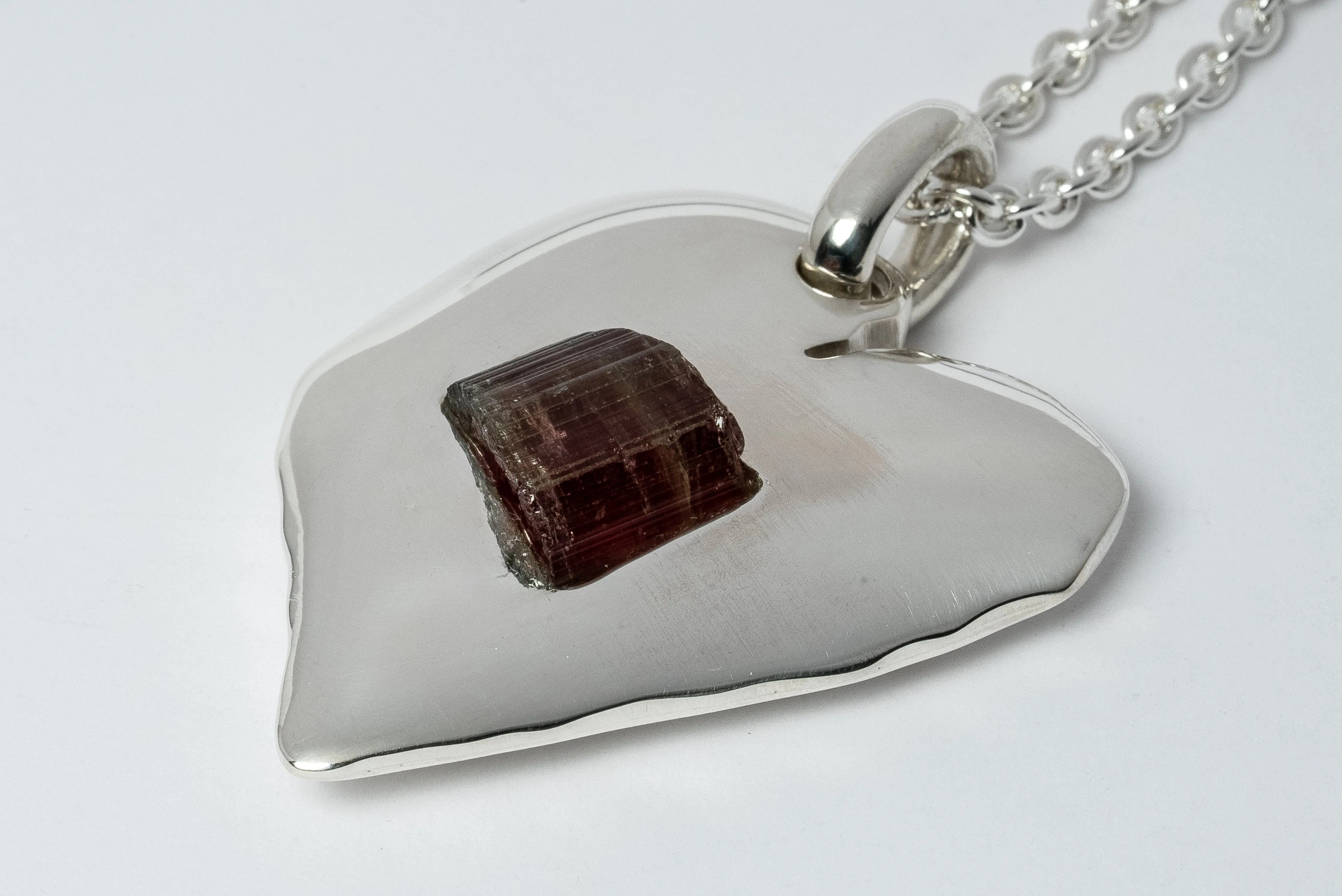 Jazz's Solid Heart Necklace (Little, Rubellite, PA RBL)