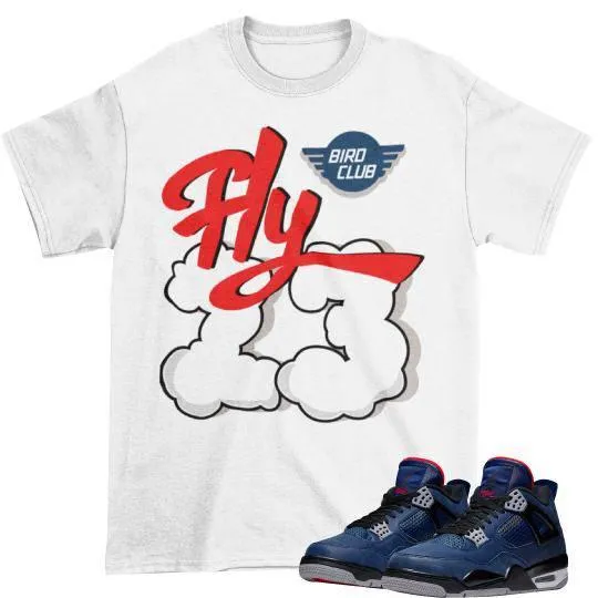 Jordan 4 Winter Blue Sneaker Tee