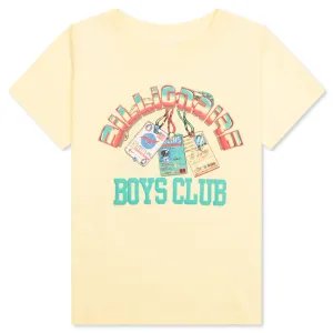 Kids BB Card S/S Tee - Pastel Yellow