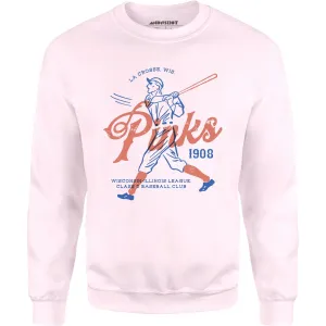 La Crosse Pinks - Wisconsin - Vintage Defunct Baseball Teams - Unisex Sweatshirt