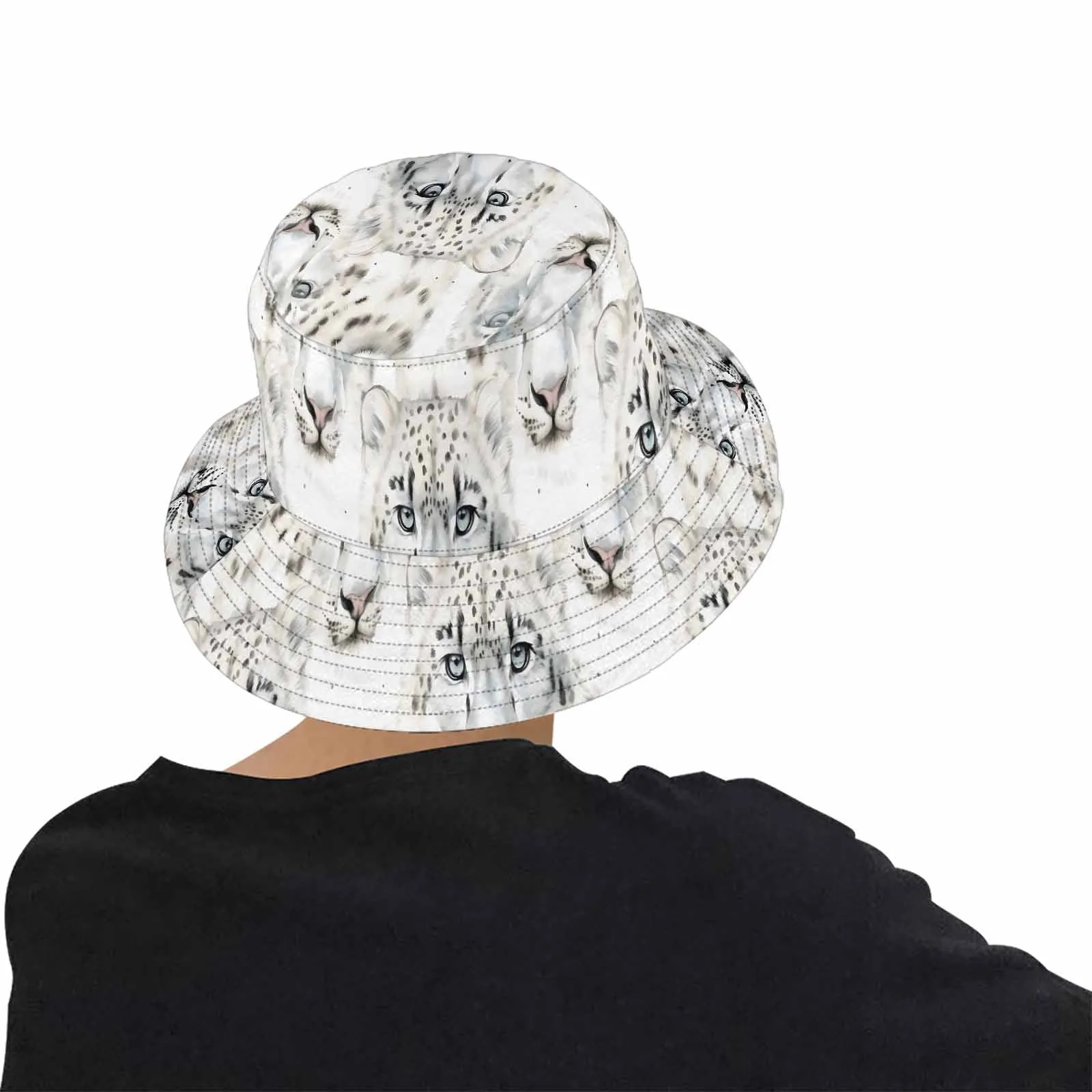 Leopard  Unisex Summer Single-Layer Bucket Hat