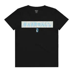 Paisley Youth Tee - Black/Bone/Light Blue