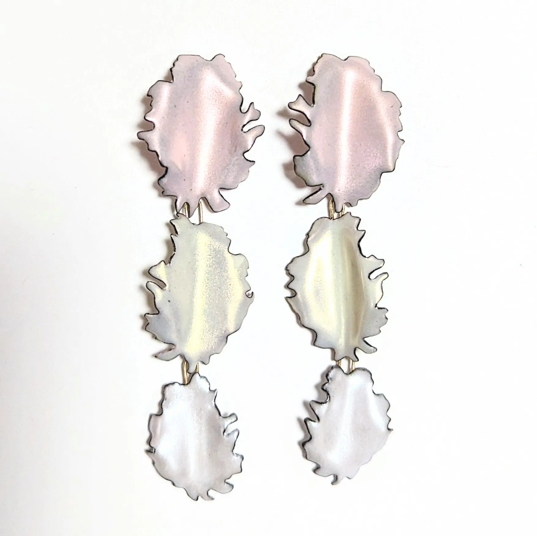 Pastel Peony Earrings