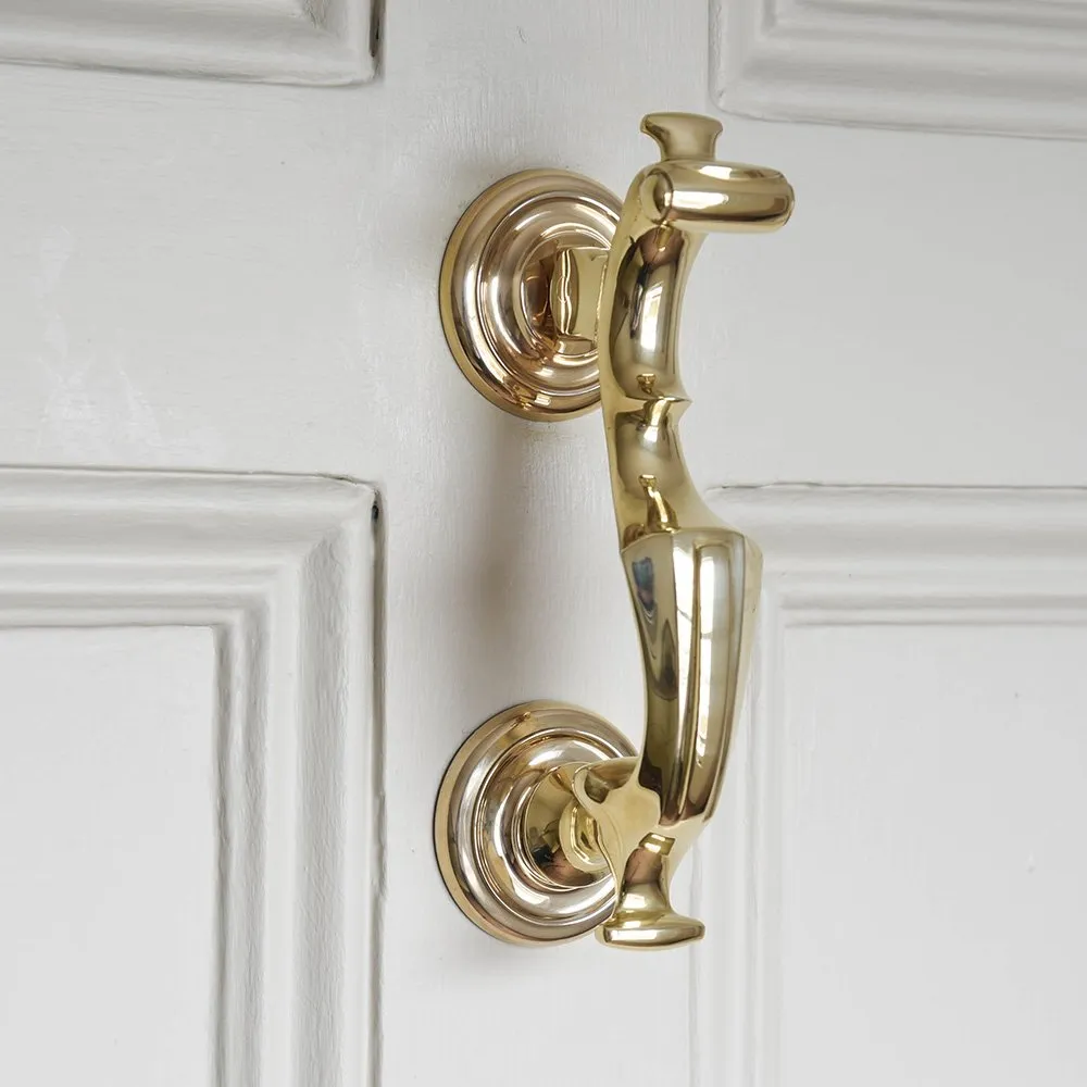 Polished Brass London Doctors Door Knocker