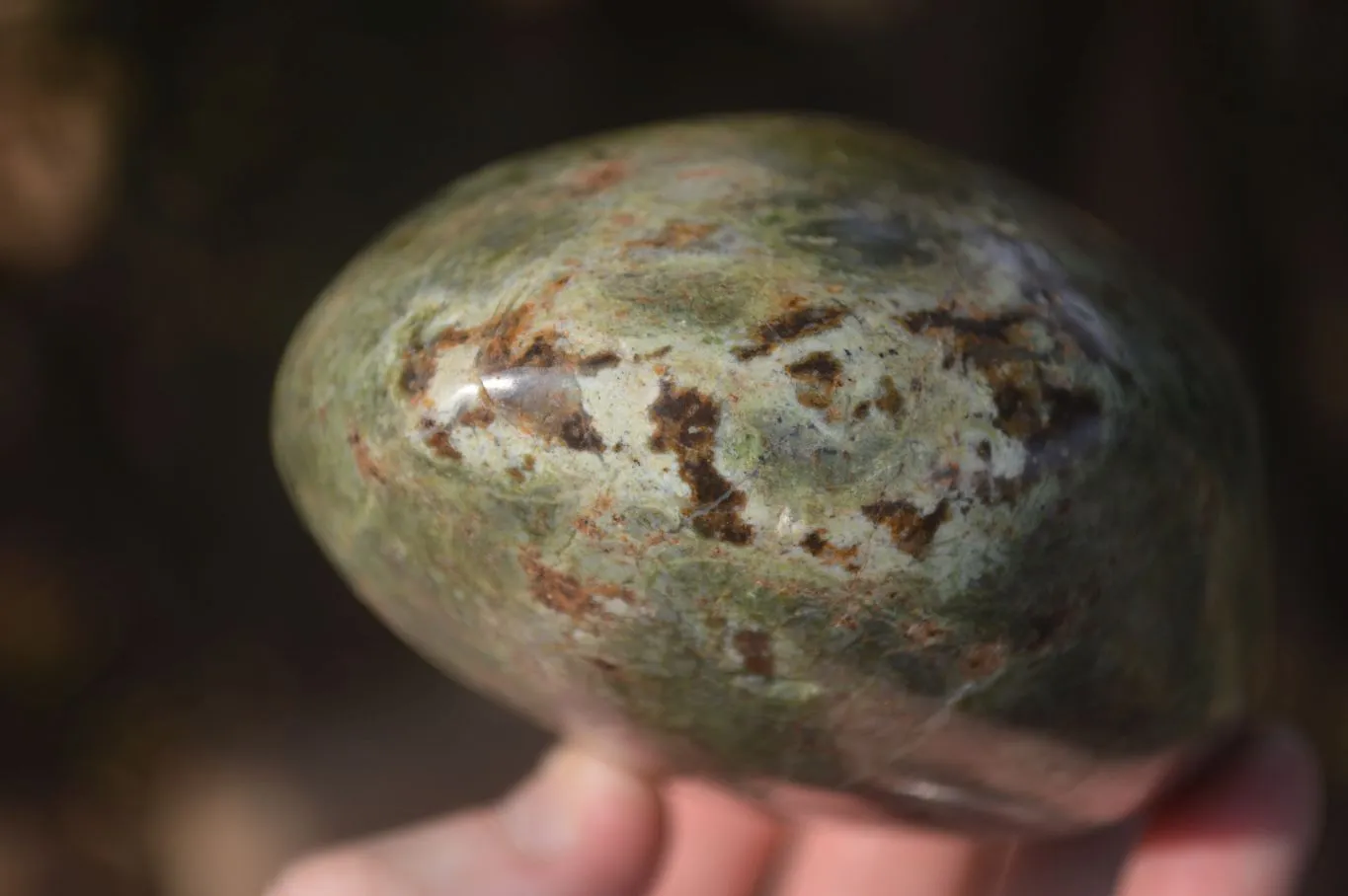 Polished Green Chrysoprase Standing Free Forms  x 2 From Ambatondrazaka, Madagascar