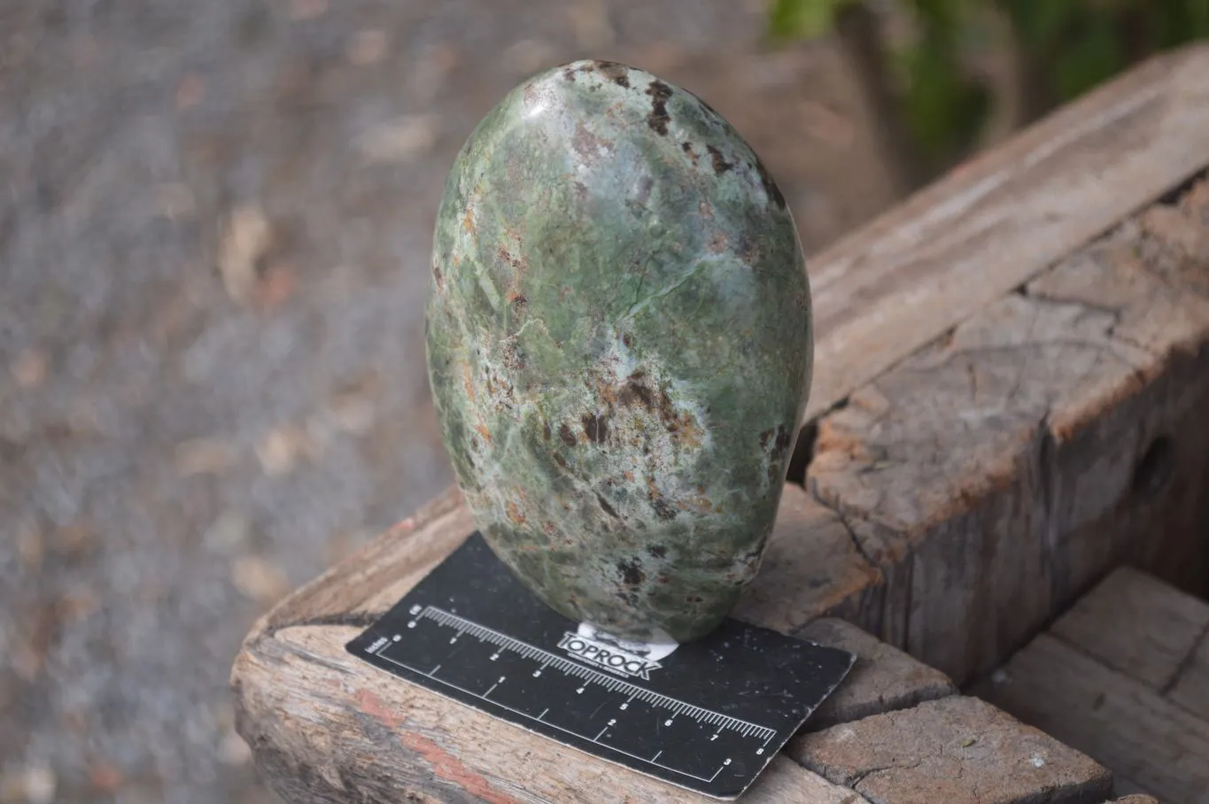 Polished Green Chrysoprase Standing Free Forms  x 2 From Ambatondrazaka, Madagascar