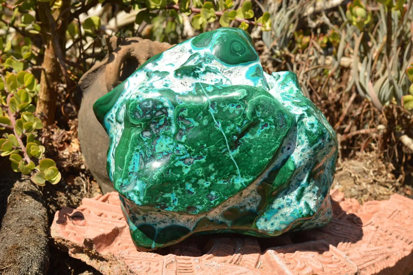 Polished Large Malacholla Specimen With Beautiful Patterns  x 1 From Kulukuluku Mine, Congo