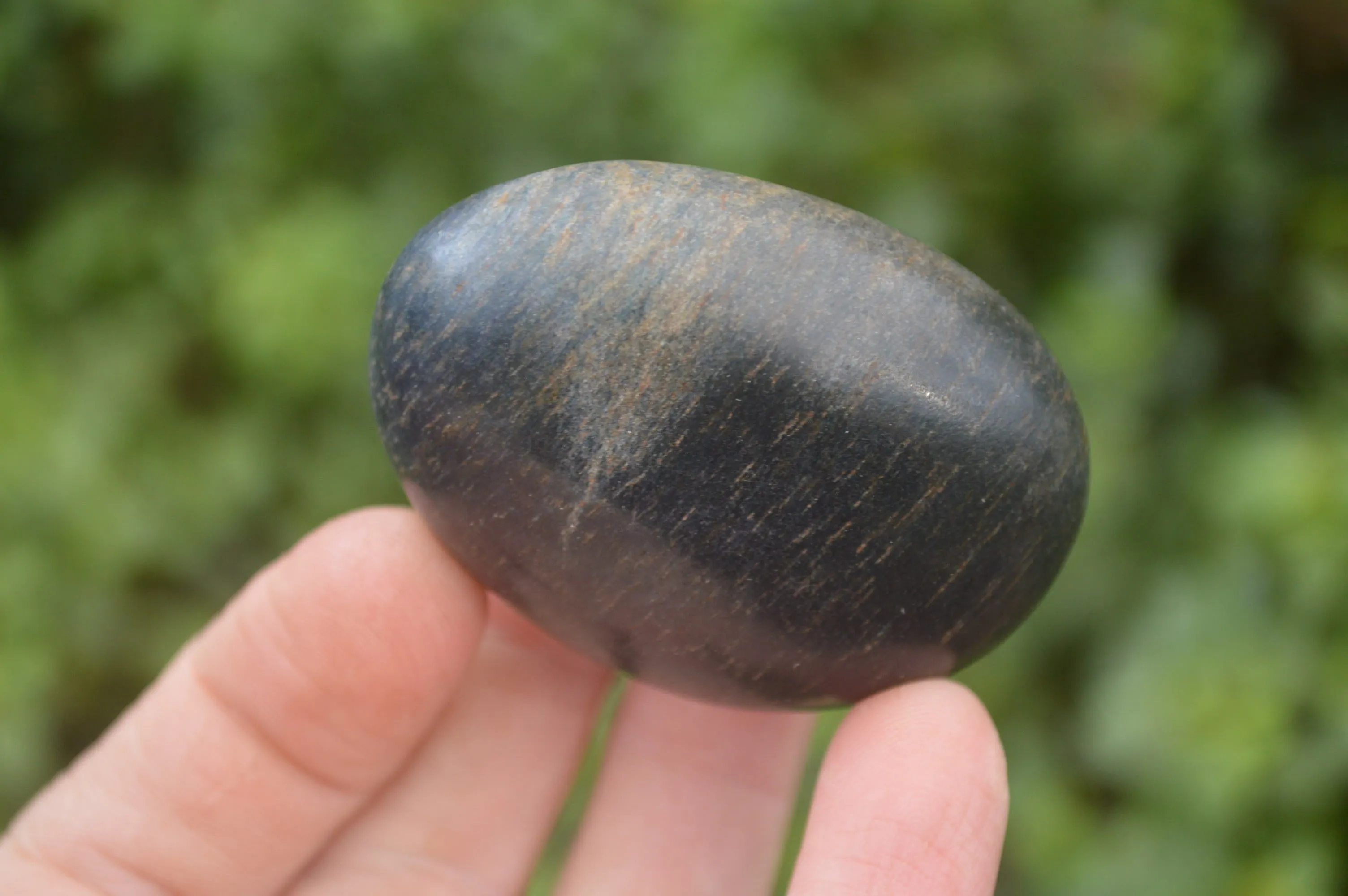 Polished Lazulite Galet-Palm Stones x 20 From Madagascar