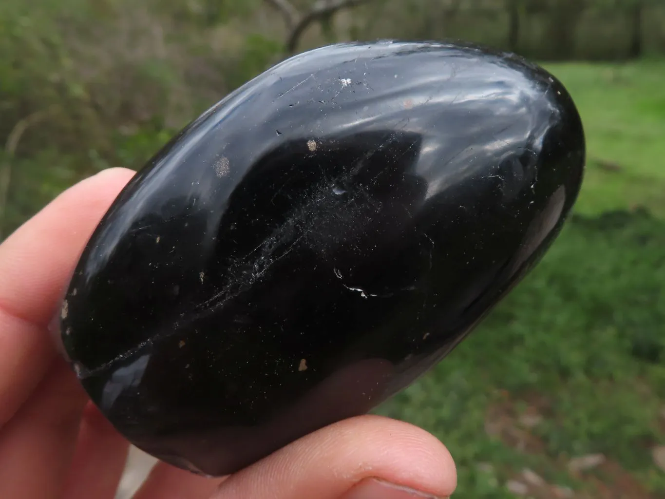 Polished Trio Of Schorl Black Tourmaline Standing Free Forms x 3 From Madagascar