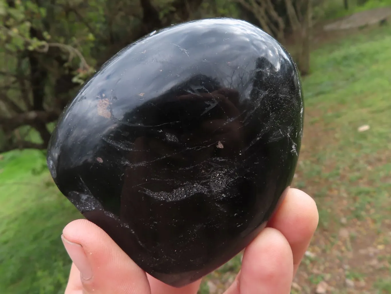 Polished Trio Of Schorl Black Tourmaline Standing Free Forms x 3 From Madagascar