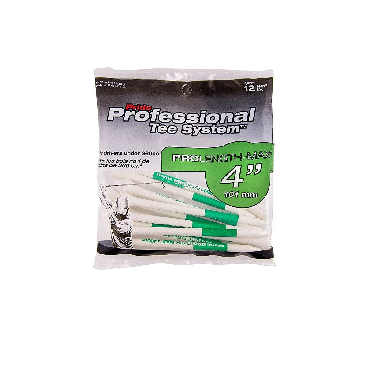 Pride PTS ProLength Wood Golf Tees - 1.5" Mini Tees