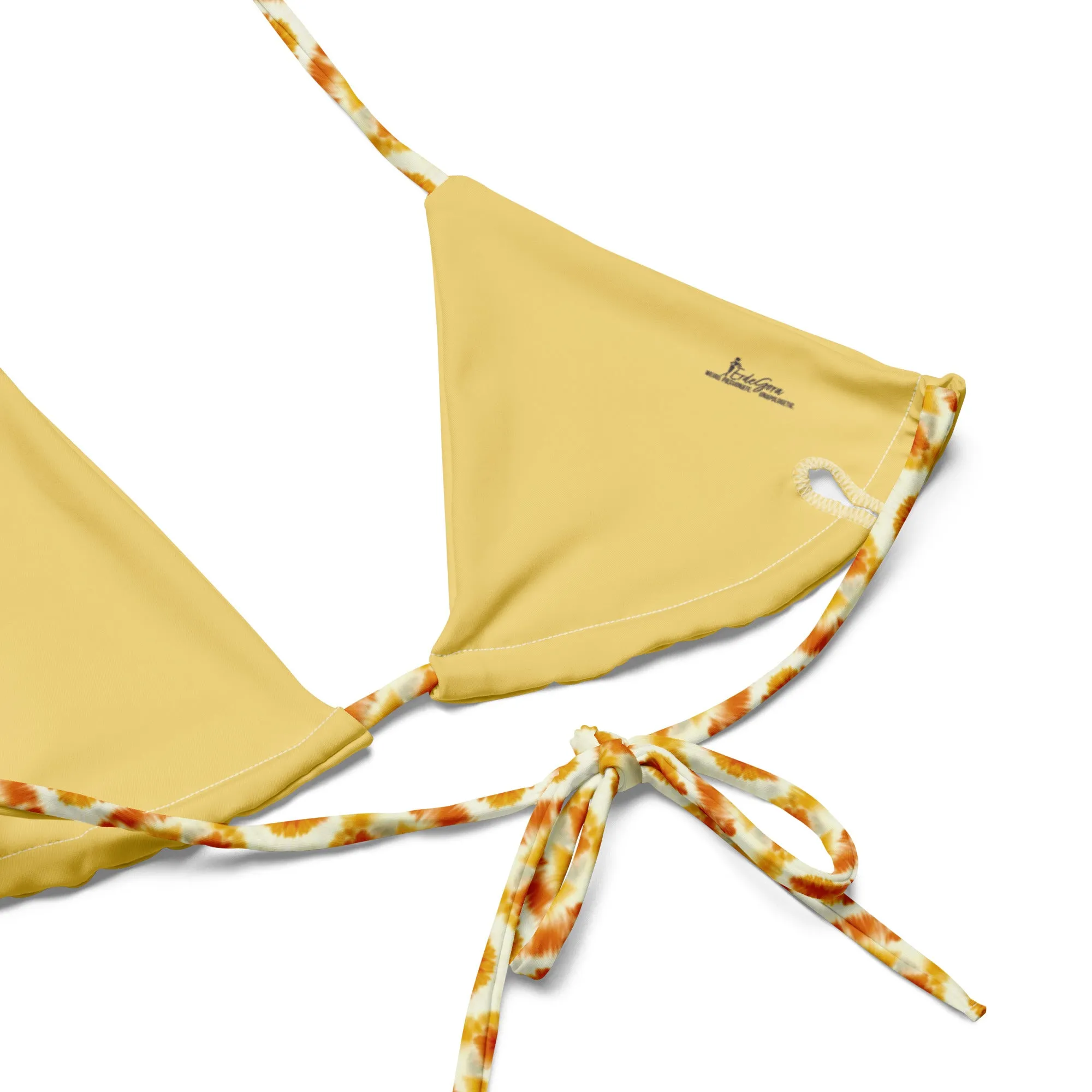 Recycled String Bikini Golden Sunburst